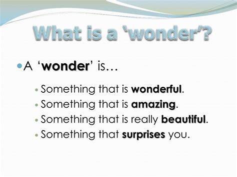wonder of wonders definition .